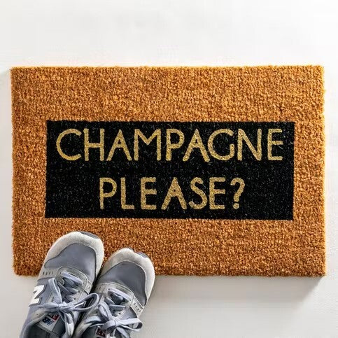 Champagne Doormat - Champagne Please?