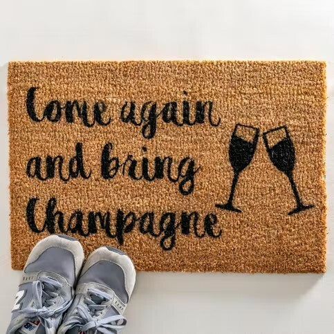 Champagne Doormat - Bring Champagne